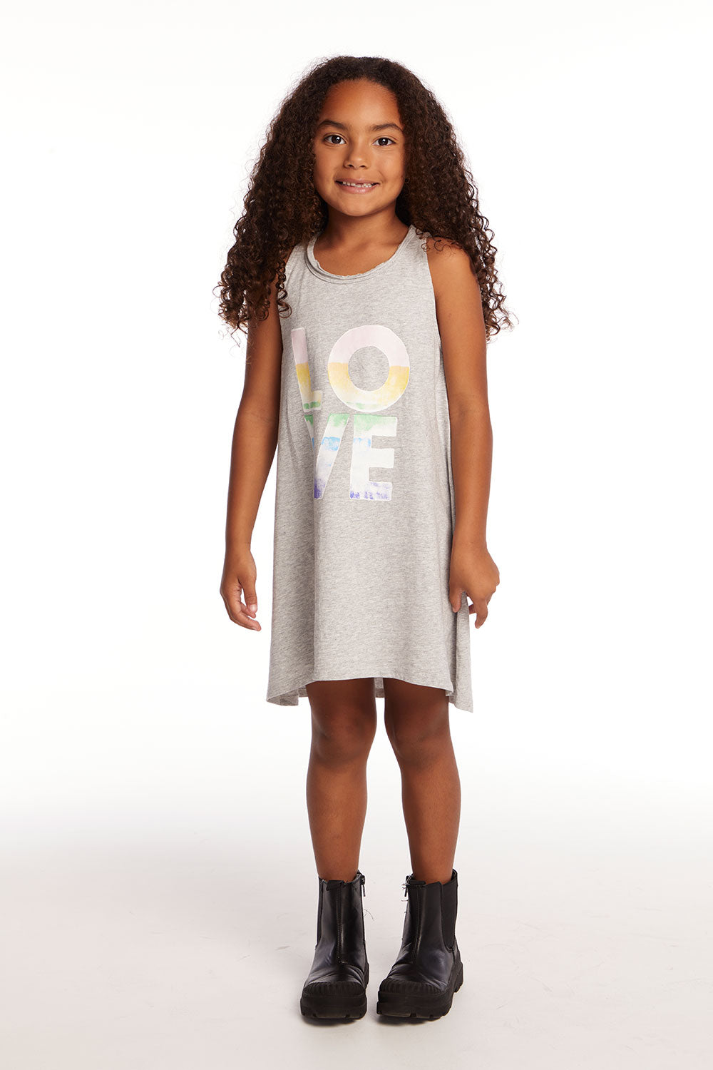 Ombre Love Girls Cotton Jersey Tank Dress chaser