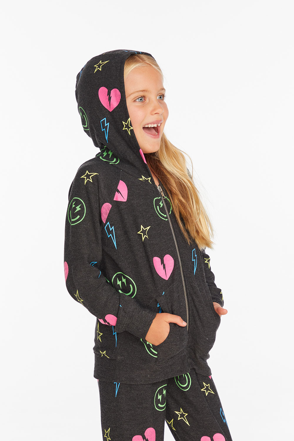 Girls neon hoodie best sale