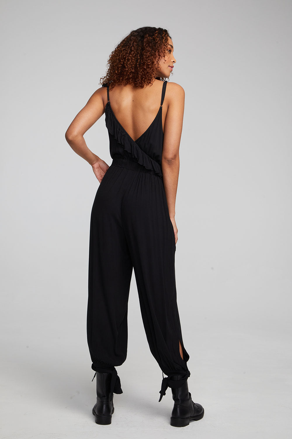 Slash Shadow Black Jumpsuit