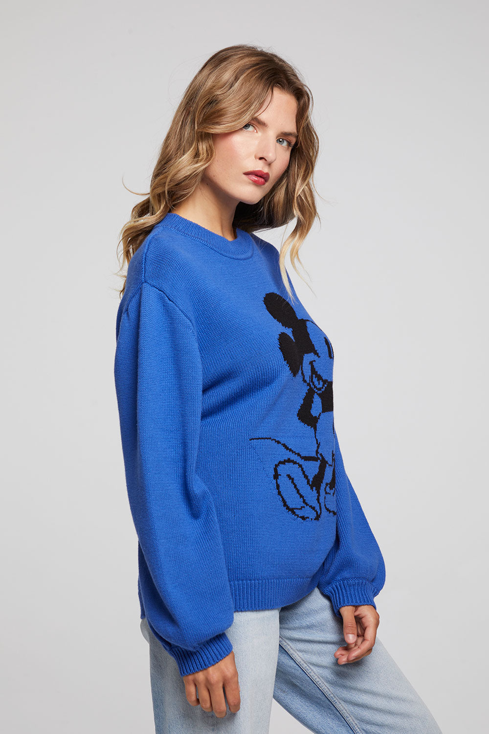 Mickey Mouse Genuine Mousewear Pullover Sweatshirt for Women – Blue size XL