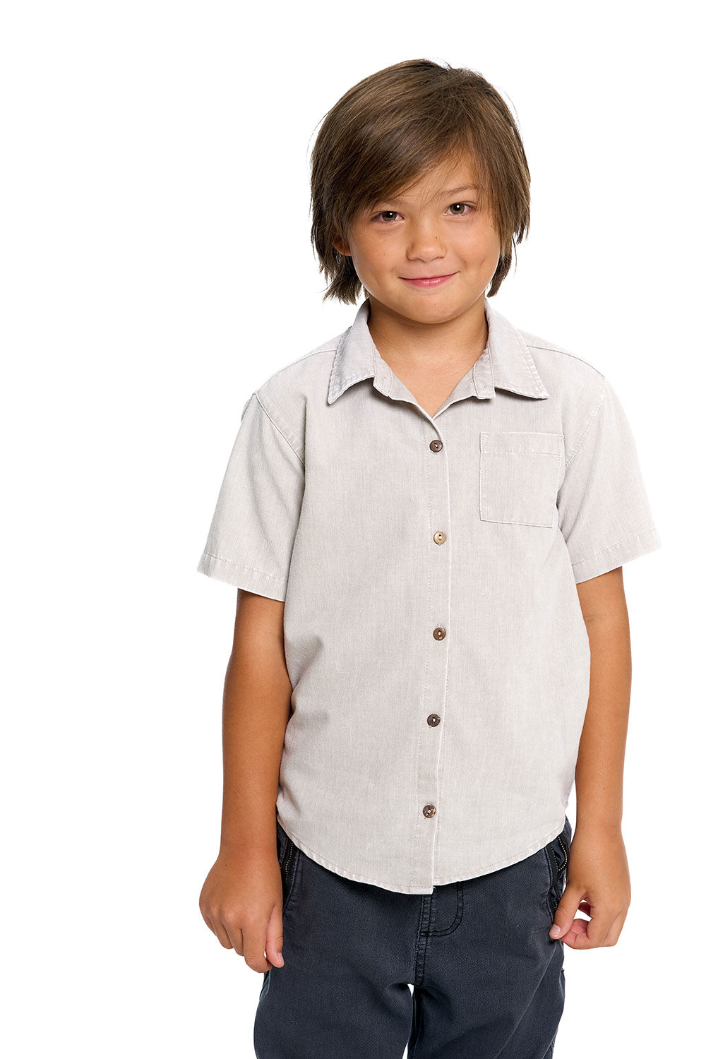 Boys Heirloom Wovens Short Sleeve Button Down Shirt