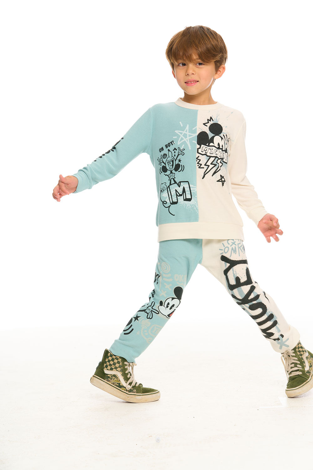 Chaser Kids Mickey Mouse - All Over Icons Leggings (Toddler/Little Kids)