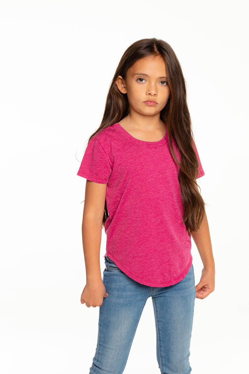 Girls Recycled Vintage Jersey Short Sleeve Scoop Back Shirt