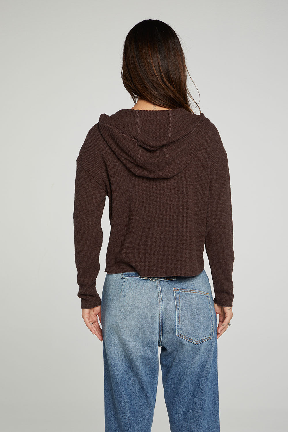 Urban outfitters cropped zip up online hoodie