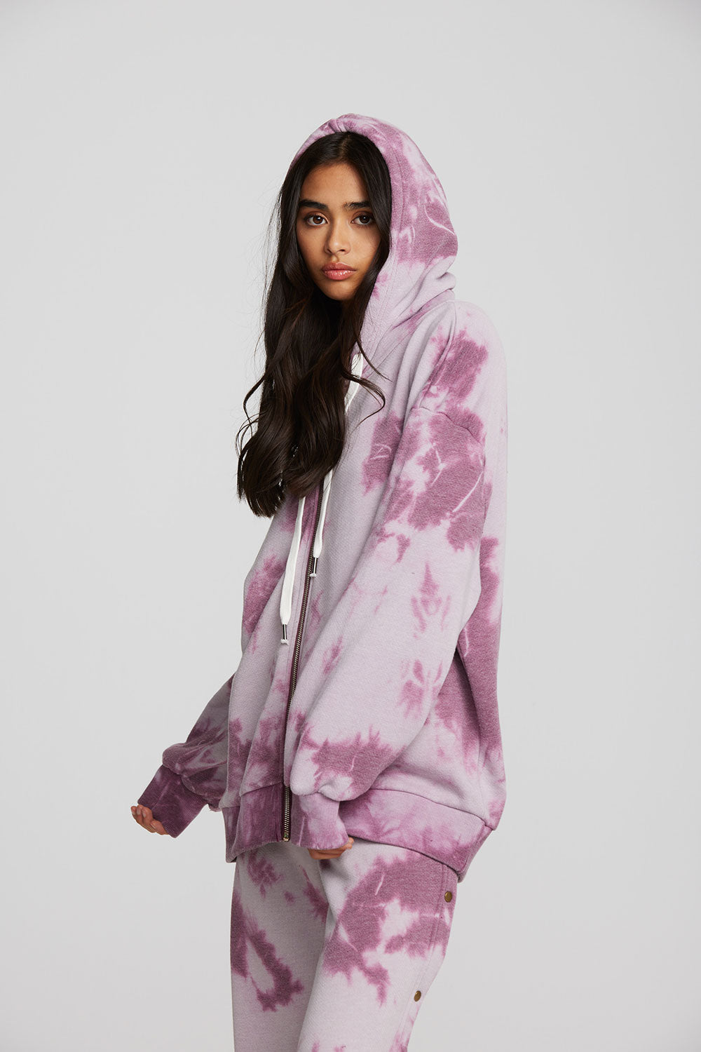 Pink tie dye hoodie best sale and joggers