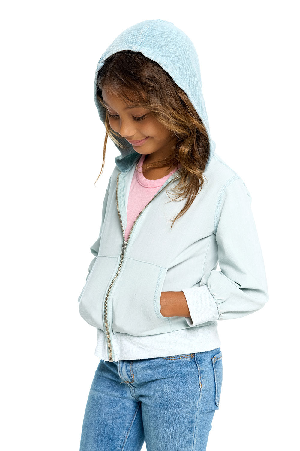 Girls Heirloom Wovens Zip Up Hoodie Jacket