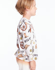 Allover Cowboy Hats Boys Long Sleeve