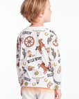 Allover Cowboy Hats Boys Long Sleeve