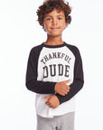 Thankful Dude Boys Baseball Tee