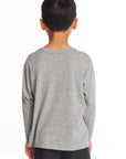 Rocketships Boys Long Sleeve Crew Neck Tee