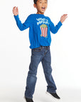 Whats Poppin' Boys Long Sleeve Crew Neck Tee