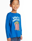 Whats Poppin' Boys Long Sleeve Crew Neck Tee