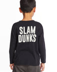 Slam Dunks Boys Long Sleeve Crew Neck Tee