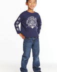 Grateful Dead Multi Steal Your Face Boys Long Sleeve Crew Neck Tee