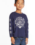 Grateful Dead Multi Steal Your Face Boys Long Sleeve Crew Neck Tee