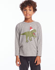 Dinosaur Santa Boys Long Sleeve