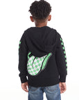 Rolling Stones Checkered Tongue Logo Zip Up Boys Hoodie