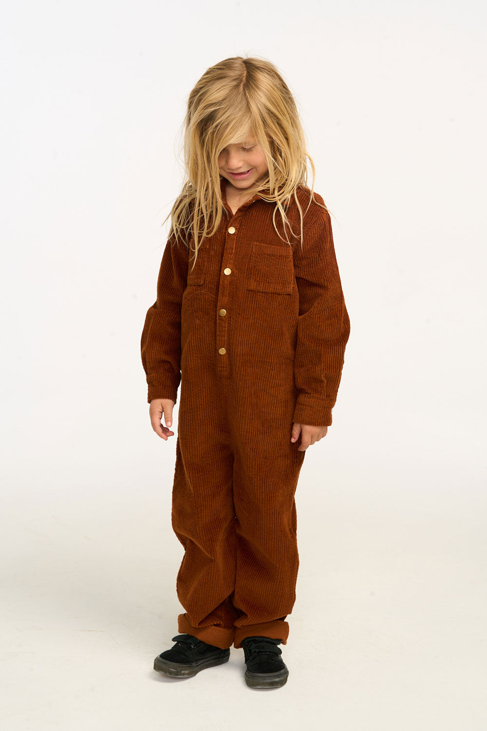 David Walnut Brown Corduroy Jumpsuit – chaser