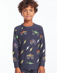 Monster Truck Rally Boys Long Sleeve