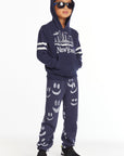 New York Skyline Boys Pullover Hoodie