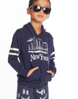 New York Skyline Boys Pullover Hoodie