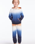 Boys Winter Night Tie Dye Long Sleeve Hoodie