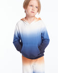 Boys Winter Night Tie Dye Long Sleeve Hoodie