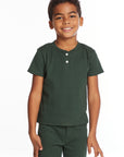 Safari Green Boys Henley