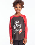 Rolling Stones Script Logo Boys Long Sleeve