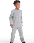 Comfy Heather Grey Boys Long Sleeve Pullover