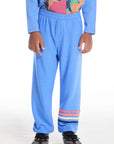 No Side Seam Blue Dream Boys Jogger with Strapping