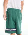 Cozy Beach Boys Broccolini Shorts with Strappings