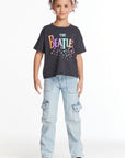 The Beatles Rainbow Logo Girls Tee