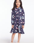 Allover Unicorns Girls Hoodie Dress