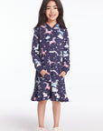 Allover Unicorns Girls Hoodie Dress