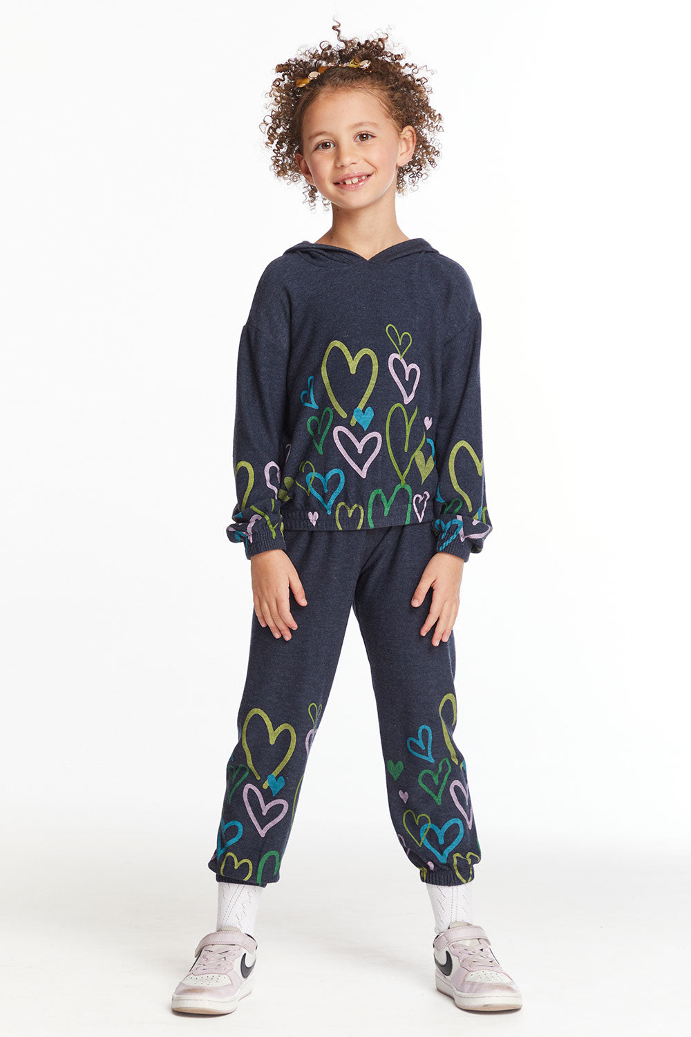 Store Chaser Cozy Knit Hearts Sweatshirt