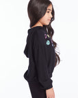 Peace Love Happiness Girls Pullover Hoodie