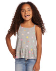 Amelia Waffle Knit Embroidery Flowers Tank Top GIRLS chaserbrand