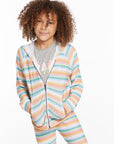 Alana Sunset Stripe Girls Zip Up Hoodie GIRLS chaserbrand