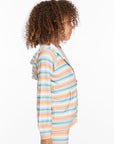 Alana Sunset Stripe Girls Zip Up Hoodie GIRLS chaserbrand