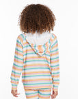 Alana Sunset Stripe Girls Zip Up Hoodie GIRLS chaserbrand