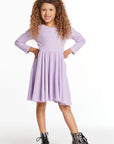 Puff Long Sleeve Girls Dragon Fly Dress with Twirl Skirt