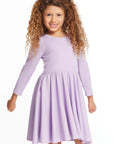 Puff Long Sleeve Girls Dragon Fly Dress with Twirl Skirt