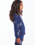 Casbah Girls Avalon Glitter Snowflake Pullover