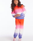 Slim Slouchy Candy Sunset Girls Sweatpants