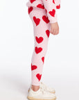 Fuzzy Fleece Sugar Heart Girls Legging