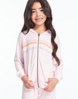 Girls Pinky Rainbow Zip Up Hoodie