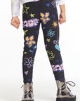 Peace & Love Girls Cozy Knit Classic Legging