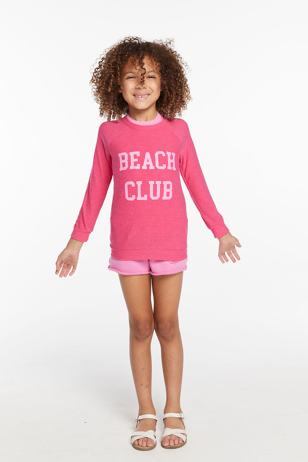 Beach Club Girls Cozy Knit Raglan Pullover GIRLS chaserbrand