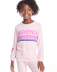 Weekends Girls Raglan Pullover